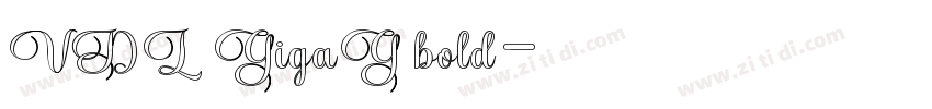 VDL GigaG bold字体转换
